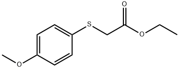 ETHYL 2-[(4-METHOXYPHENYL)SULFANYL]ACETATE Struktur