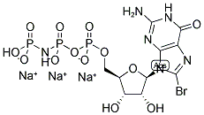 8-BROMO-GUANOSINE-5'-[(BETA,GAMMA)-IMIDO]TRIPHOSPHATE, SODIUM SALT Struktur