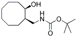 BOC-(+/-)-CIS-2-AMINOMETHYLCYCLOOCTANOL Struktur