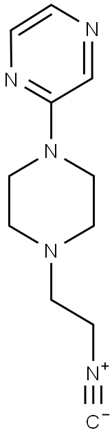 1-(2-ISOCYANO-ETHYL)-4-(2-PYRAZINYL)-PIPERAZINE Struktur