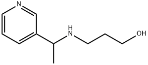 3-(1-PYRIDIN-3-YL-ETHYLAMINO)-PROPAN-1-OL Struktur