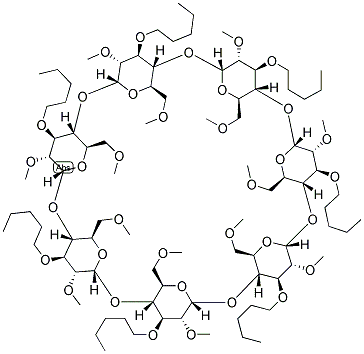 HEPTAKIS-(2,6-DI-O-METHYL-3-O-N-PENTYL)-BETA-CYCLODEXTRIN Struktur