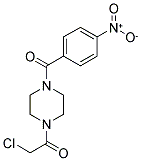 2-CHLORO-1-[4-(4-NITRO-BENZOYL)-PIPERAZIN-1-YL]-ETHANONE Struktur