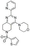 4-MORPHOLIN-4-YL-2-PYRIDIN-2-YL-6-(THIOPHENE-2-SULFONYL)-5,6,7,8-TETRAHYDRO-PYRIDO[4,3-D]PYRIMIDINE Struktur