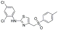 1-(((4-((2,4-DICHLOROPHENYL)AMINO)(3,5-THIAZOLYL))METHYL)SULFONYL)-4-METHYLBENZENE Struktur