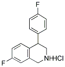 7-FLUORO-4-(4-FLUOROPHENYL)1,2,3,4-TETRAHYDROISOQUINOLINE HYDROCHLORIDE Struktur