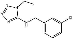 N-(3-CHLOROBENZYL)-1-ETHYL-1H-TETRAZOL-5-AMINE Struktur