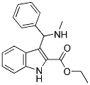 3-(METHYLAMINO-PHENYL-METHYL)-1H-INDOLE-2-CARBOXYLIC ACID ETHYL ESTER Struktur