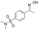 4-(1-HYDROXYIMINO-ETHYL)-N,N-DIMETHYL-BENZENESULFONAMIDE Struktur