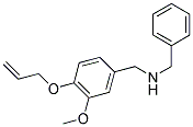 1-[4-(ALLYLOXY)-3-METHOXYPHENYL]-N-BENZYLMETHANAMINE Struktur