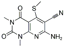 7-AMINO-1,3-DIMETHYL-5-(METHYLSULFANYL)-2,4-DIOXO-1,2,3,4-TETRAHYDROPYRIDO[2,3-D]PYRIMIDINE-6-CARBONITRILE Struktur