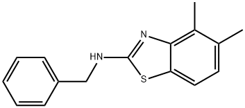 N-BENZYL-4,5-DIMETHYL-1,3-BENZOTHIAZOL-2-AMINE Struktur