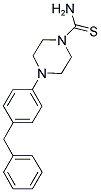 4-(4-BENZYLPHENYL)PIPERAZINE-1-CARBOTHIOAMIDE Struktur