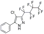 4-CHLORO-3-PERFLUOROBUTYL-5-PHENYLPYRAZOLE Struktur