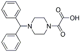 (4-BENZHYDRYLPIPERAZIN-1-YL)(OXO)ACETIC ACID Struktur