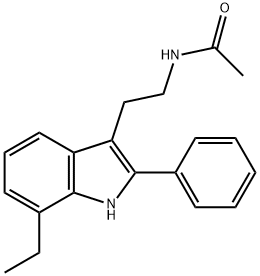 N-[2-(7-ETHYL-2-PHENYL-1H-INDOL-3-YL)ETHYL]ACETAMIDE Struktur