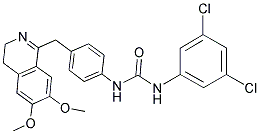 3-(3,5-DICHLOROPHENYL)-1-(4-((6,7-DIMETHOXY(3,4-DIHYDROISOQUINOLYL))METHYL)PHENYL)UREA Struktur