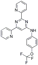 2,6-DIPYRIDIN-2-YL-N-[4-(TRIFLUOROMETHOXY)PHENYL]PYRIMIDIN-4-AMINE Struktur