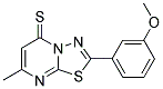 2-(3-METHOXYPHENYL)-7-METHYL-5H-[1,3,4]THIADIAZOLO[3,2-A]PYRIMIDINE-5-THIONE Struktur