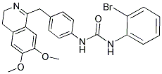 1-(4-((6,7-DIMETHOXY(3,4-DIHYDROISOQUINOLYL))METHYL)PHENYL)-3-(2-BROMOPHENYL)UREA Struktur