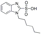 1-HEXYL-1H-BENZIMIDAZOLE-2-SULFONIC ACID Struktur