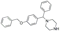 1-[(4-BENZYLOXY-PHENYL)-PHENYL-METHYL]-PIPERAZINE Struktur