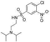 4-CHLORO-N-[2-(DIISOPROPYLAMINO)ETHYL]-3-NITROBENZENESULFONAMIDE Struktur