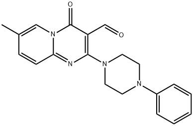 7-METHYL-4-OXO-2-(4-PHENYL-PIPERAZIN-1-YL)-4H-PYRIDO[1,2-A]PYRIMIDINE-3-CARBALDEHYDE Struktur