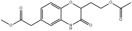 METHYL 2-(2-[2-(ACETYLOXY)ETHYL]-3-OXO-3,4-DIHYDRO-2H-1,4-BENZOXAZIN-6-YL)ACETATE Struktur