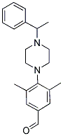 3,5-DIMETHYL-4-[4-(1-PHENYLETHYL)PIPERAZIN-1-YL]BENZALDEHYDE Struktur