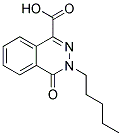 4-OXO-3-PENTYL-3,4-DIHYDRO-PHTHALAZINE-1-CARBOXYLIC ACID Struktur