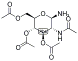 2-ACETAMIDO-2-DEOXY-3,4,6-TRI-O-ACETYL-B-D-GLUCOPYRANOSYLAMINE Struktur