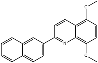 5,8-DIMETHOXY-2-(2-NAPHTHYL)QUINOLINE Struktur