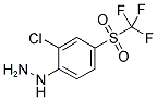 (2-CHLORO-4-TRIFLUOROMETHANESULFONYL-PHENYL)-HYDRAZINE Struktur