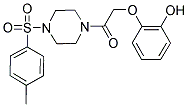 2-(2-(4-[(4-METHYLPHENYL)SULFONYL]PIPERAZIN-1-YL)-2-OXOETHOXY)PHENOL Struktur