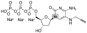 5-PROPARGYLAMINO-2'-DEOXY-CYTIDINE-5'-TRIPHOSPHATE, SODIUM SALT Struktur