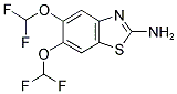 5,6-BIS(DIFLUOROMETHOXY)BENZOTHIAZOL-2-YLAMINE Struktur