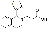 3-(1-THIEN-2-YL-3,4-DIHYDROISOQUINOLIN-2(1H)-YL)PROPANOIC ACID Struktur