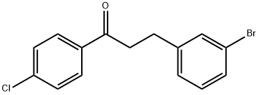 3-(3-BROMOPHENYL)-4'-CHLOROPROPIOPHENONE Struktur