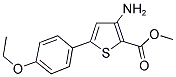 3-AMINO-5-(4-ETHOXYPHENYL)THIOPHENE-2-CARBOXYLIC ACID METHYL ESTER Struktur