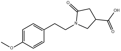 1-[2-(4-METHOXY-PHENYL)-ETHYL]-5-OXO-PYRROLIDINE-3-CARBOXYLIC ACID Struktur