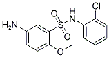 5-AMINO-N-(2-CHLORO-PHENYL)-2-METHOXY-BENZENESULFONAMIDE Struktur