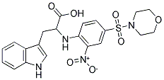 3-(1H-INDOL-3-YL)-2-[4-(MORPHOLINE-4-SULFONYL)-2-NITRO-PHENYLAMINO]-PROPIONIC ACID Struktur