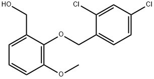 (2-[(2,4-DICHLOROBENZYL)OXY]-3-METHOXYPHENYL)METHANOL Struktur