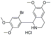 1-(2-BROMO-4,5-DIMETHOXYPHENYL)-6,7-DIMETHOXY-1,2,3,4-TETRAHYDROISOQUINOLINE HYDROCHLORIDE Struktur