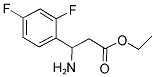 3-AMINO-3-(2,4-DIFLUORO-PHENYL)-PROPIONIC ACID ETHYL ESTER Struktur