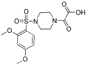 (4-[(2,4-DIMETHOXYPHENYL)SULFONYL]PIPERAZIN-1-YL)(OXO)ACETIC ACID Struktur