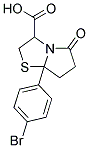 7A-(4-BROMOPHENYL)-5-OXOHEXAHYDROPYRROLO[2,1-B][1,3]THIAZOLE-3-CARBOXYLIC ACID Struktur