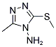 3-METHYL-5-METHYLSULFANYL-[1,2,4]TRIAZOL-4-YLAMINE Struktur