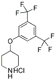 4-[3,5-BIS(TRIFLUOROMETHYL)PHENOXY]PIPERIDINE HYDROCHLORIDE Struktur